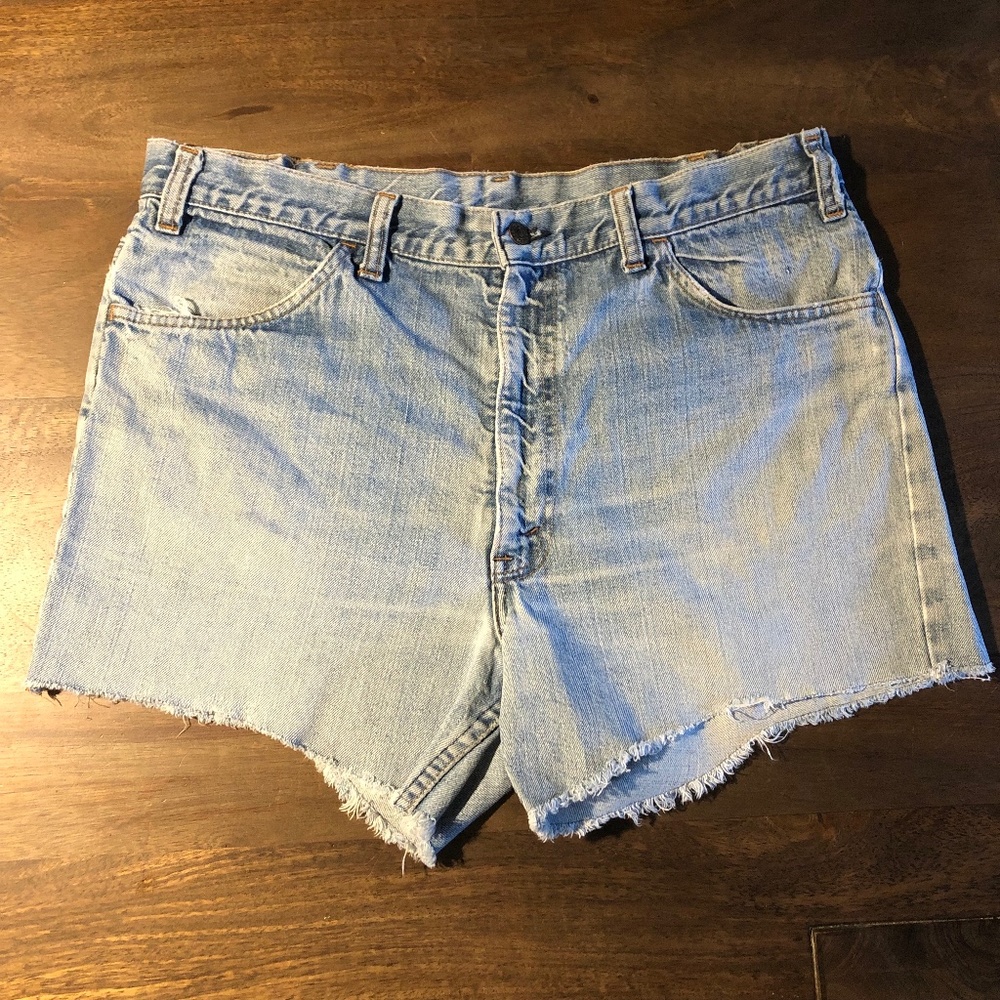 Vintage 1990s Levi's Orange Tab Cutoff Jean Shorts Size L